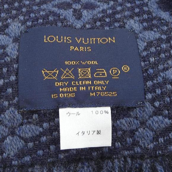 LOUIS VUITTON Navy Scarf - Picture 3 of 4